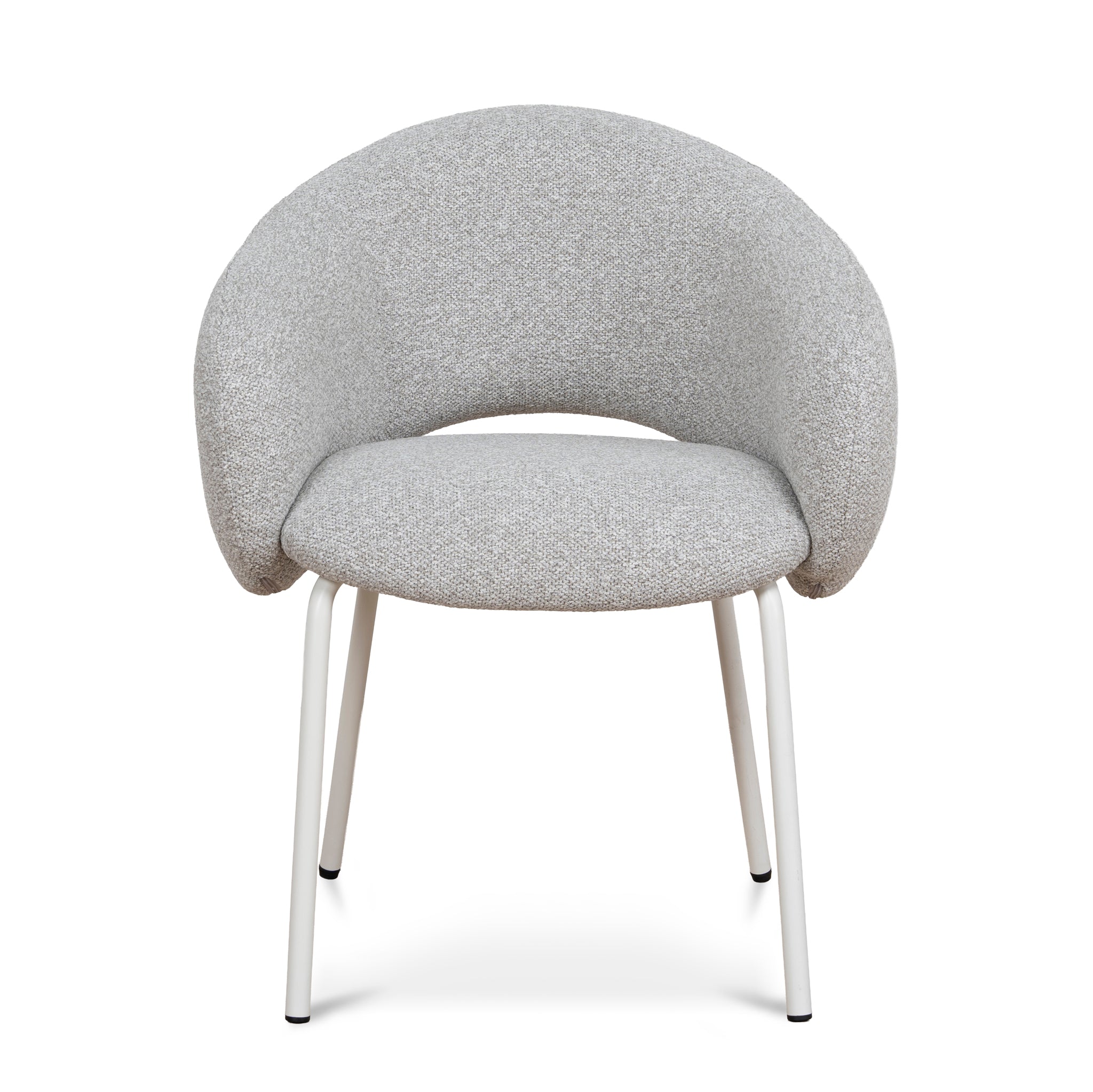White Verona Dining Chair - Clay Grey (Set of 2)