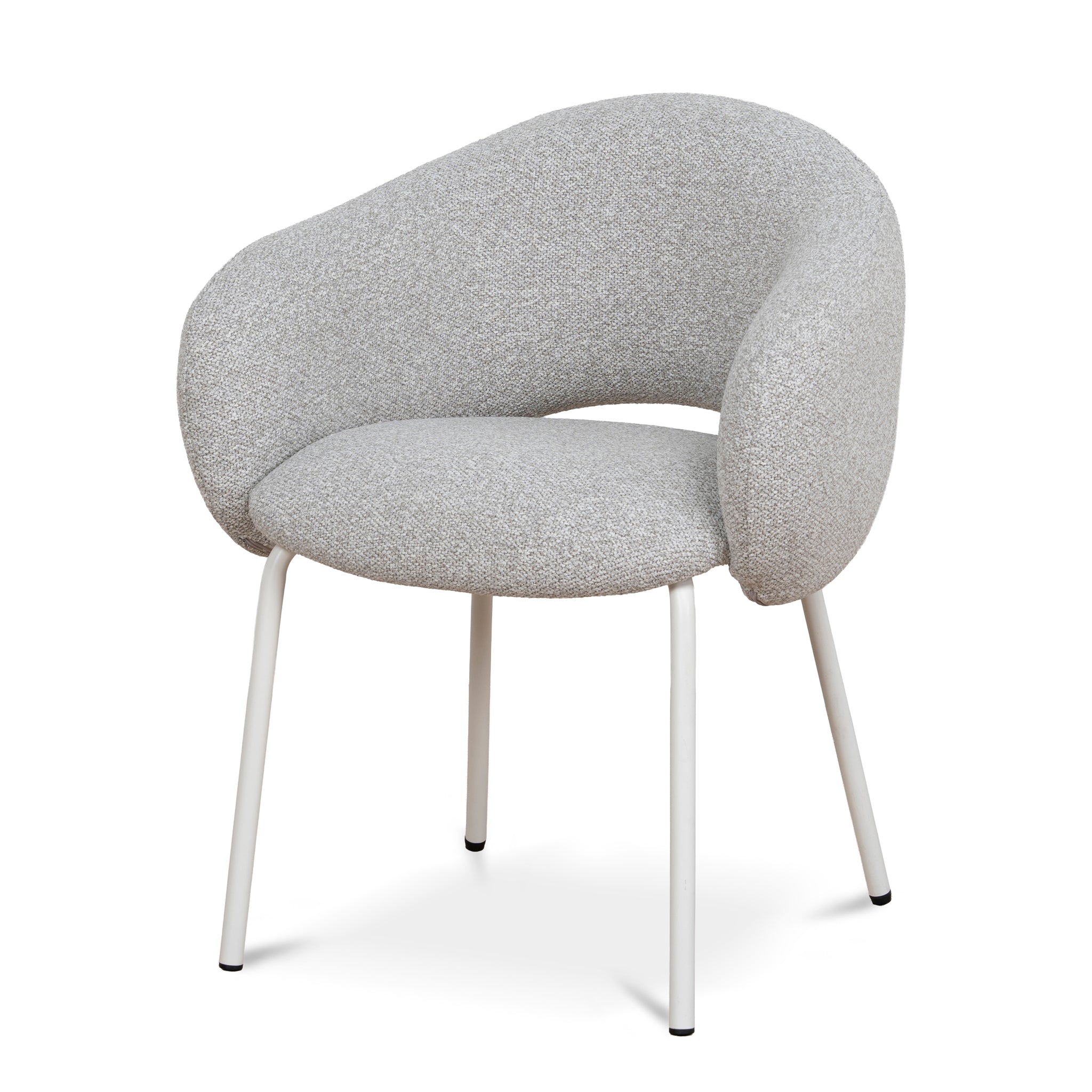 White Verona Dining Chair - Clay Grey (Set of 2)