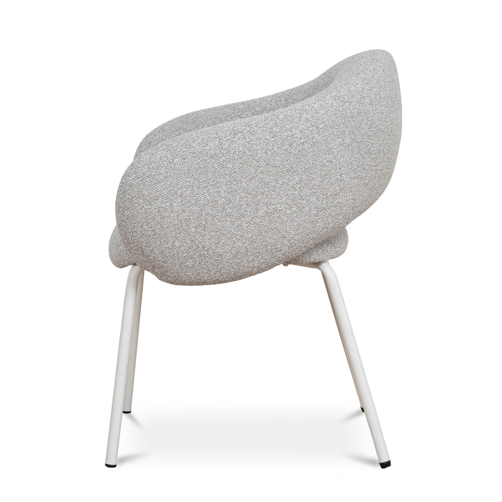 White Verona Dining Chair - Clay Grey (Set of 2)