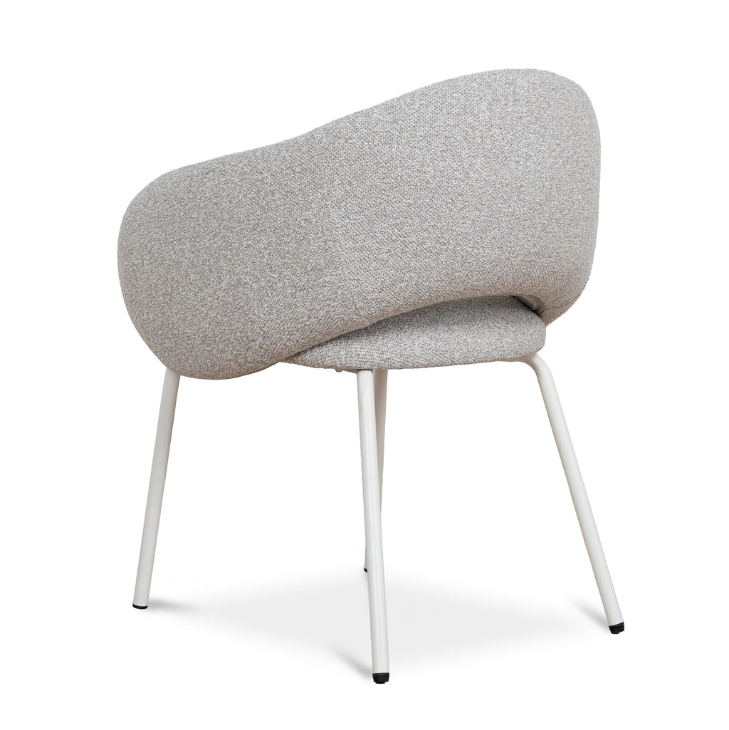 White Verona Dining Chair - Clay Grey (Set of 2)