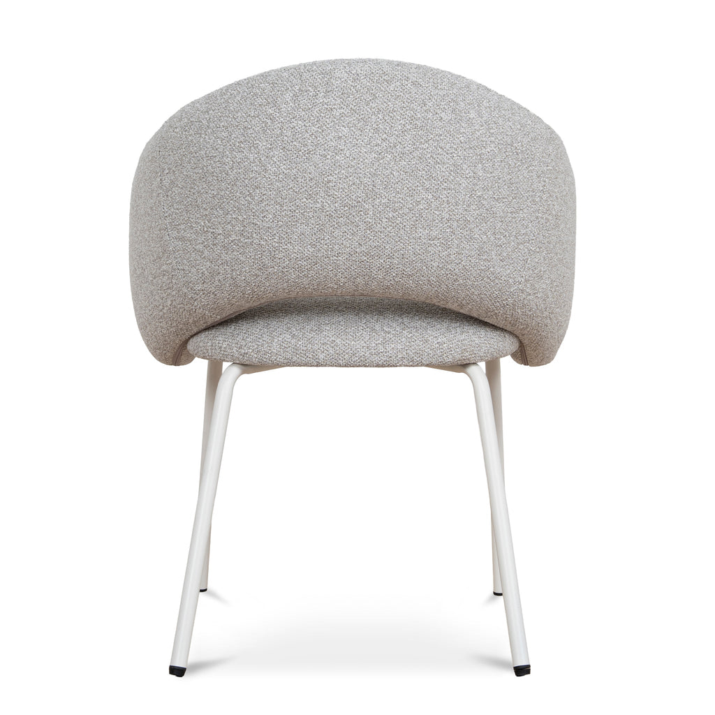 White Verona Dining Chair - Clay Grey (Set of 2)