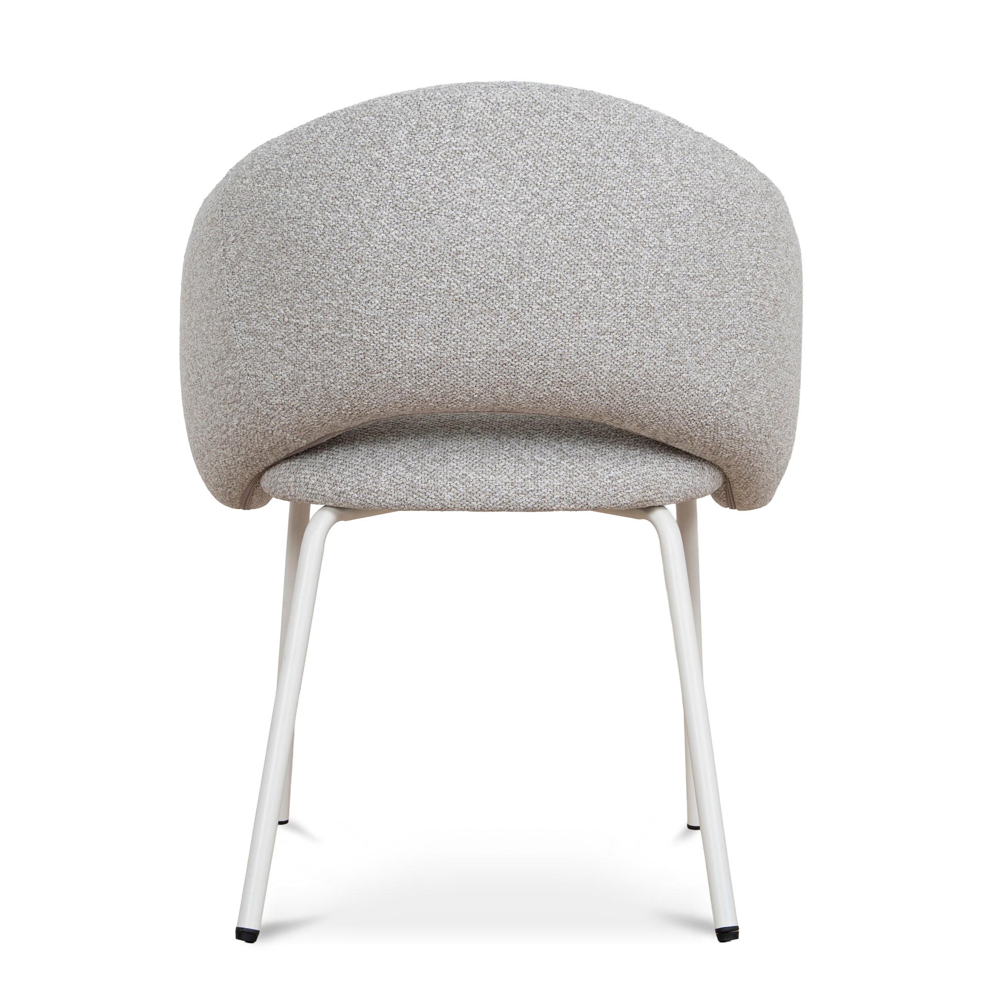 White Verona Dining Chair - Clay Grey (Set of 2)