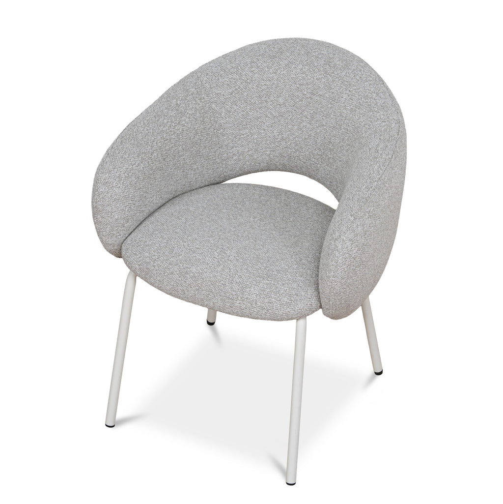 White Verona Dining Chair - Clay Grey (Set of 2)