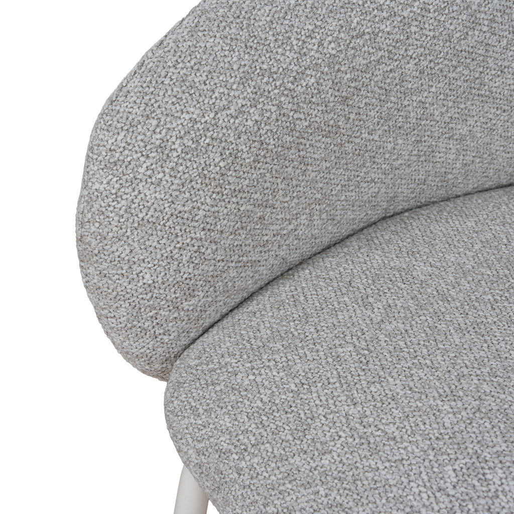 White Verona Dining Chair - Clay Grey (Set of 2)