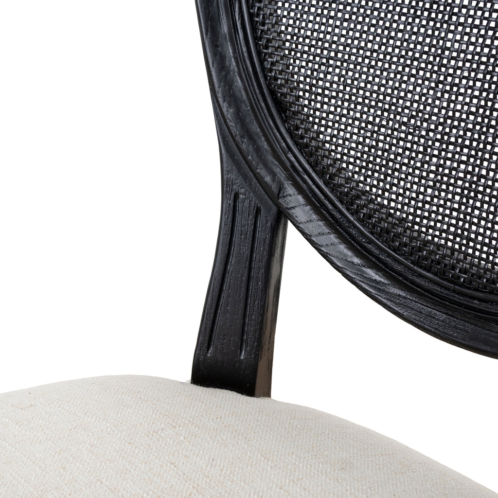 Black ELM Verona Dining Chair - Dawn Beige (Set of 2)