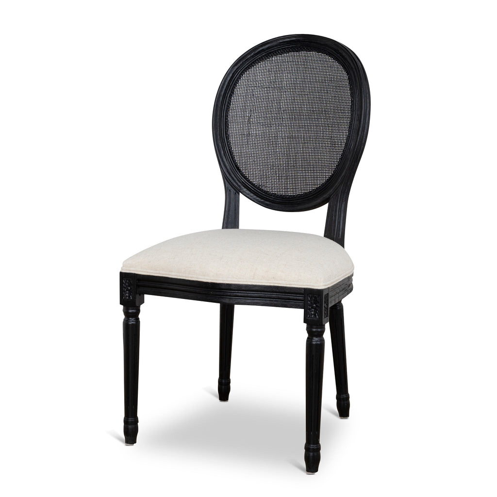 Black ELM Verona Dining Chair - Dawn Beige (Set of 2)