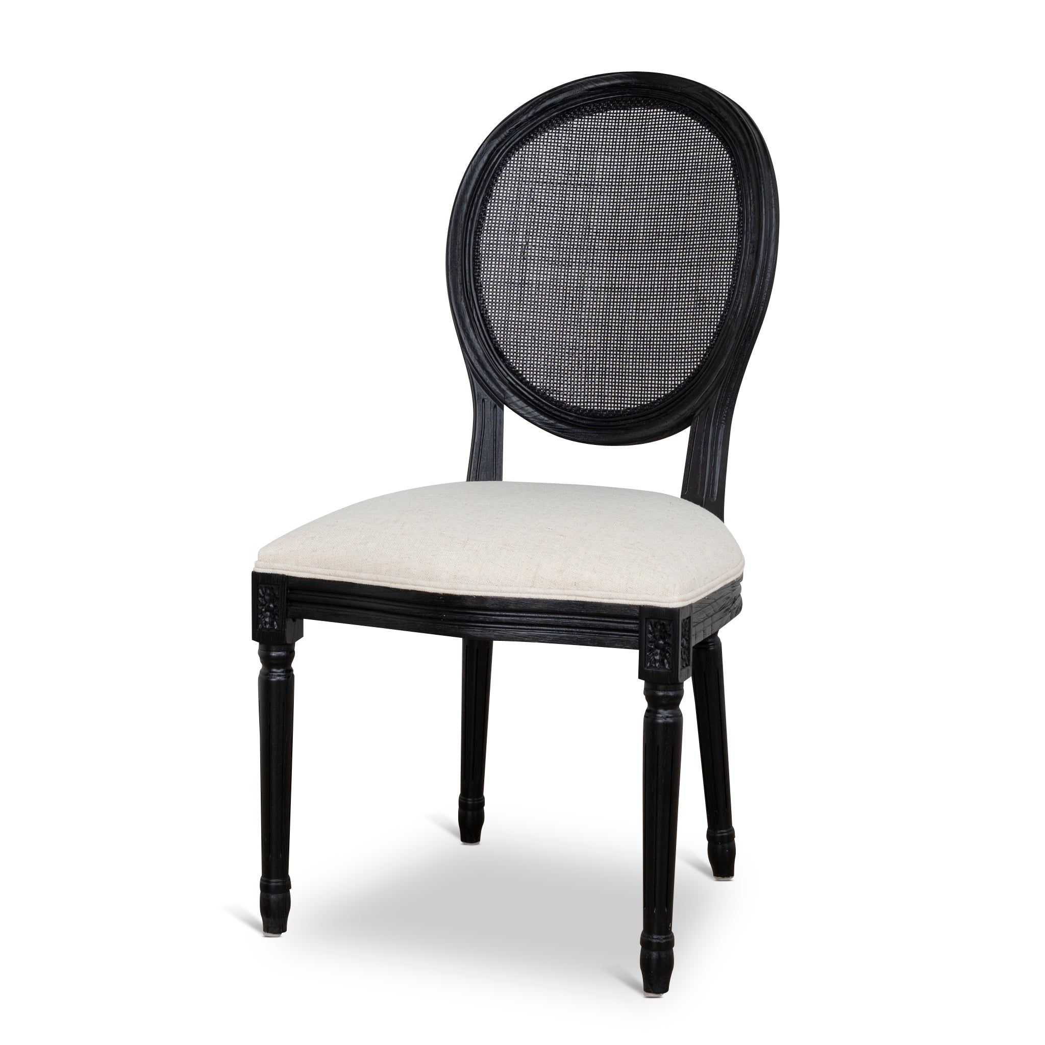 Black ELM Verona Dining Chair - Dawn Beige (Set of 2)