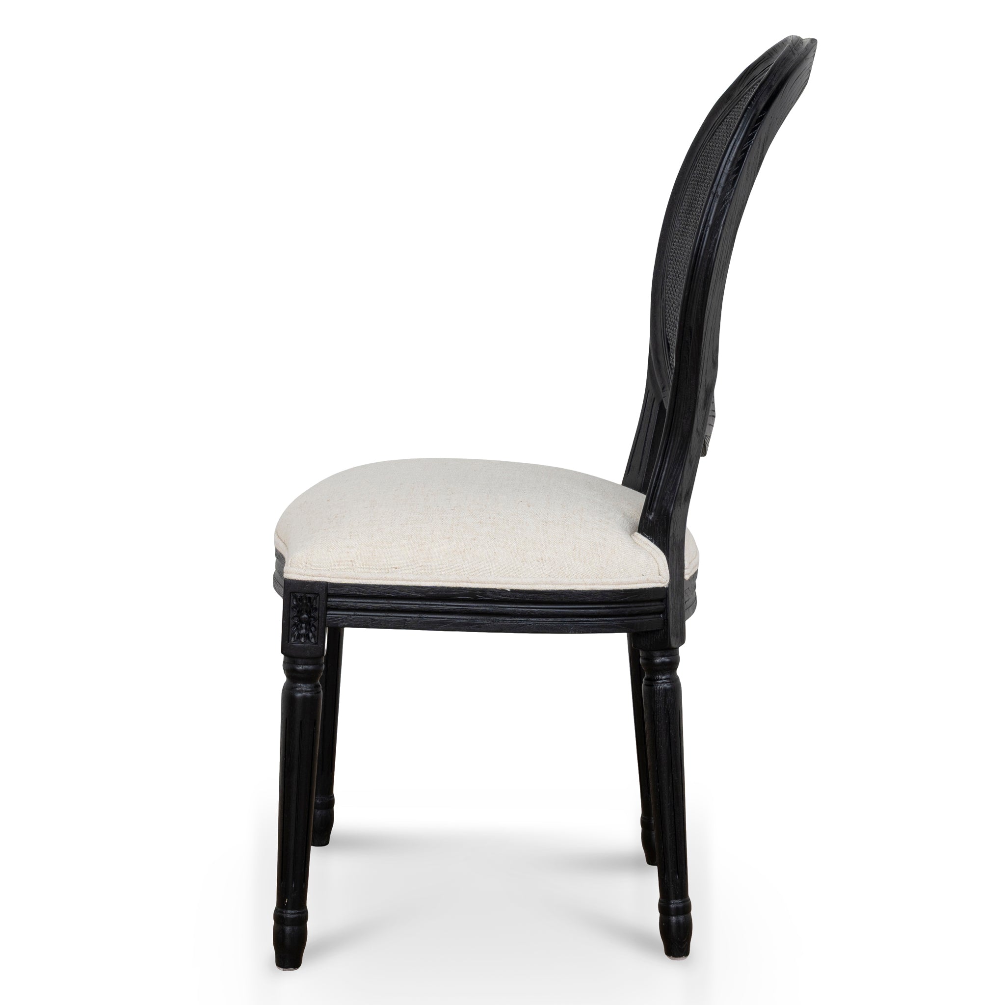 Black ELM Verona Dining Chair - Dawn Beige (Set of 2)
