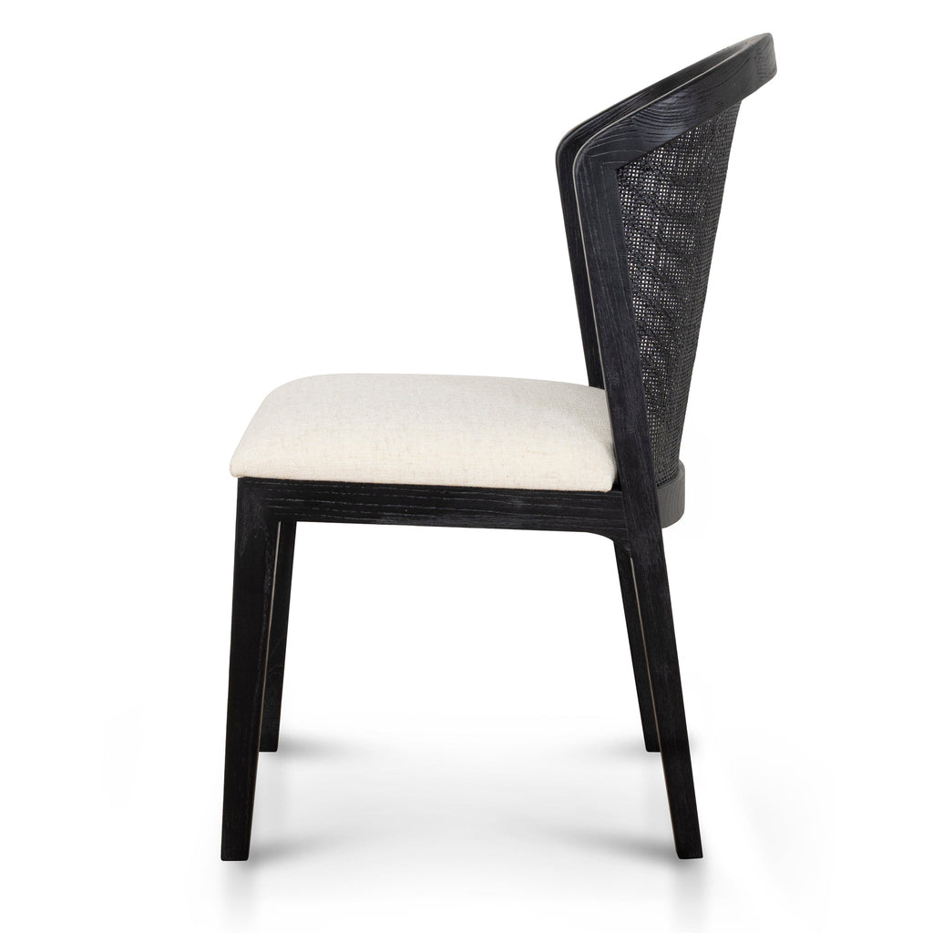 Black ELM Verona Dining Chair - Dawn Beige (Set of 2)