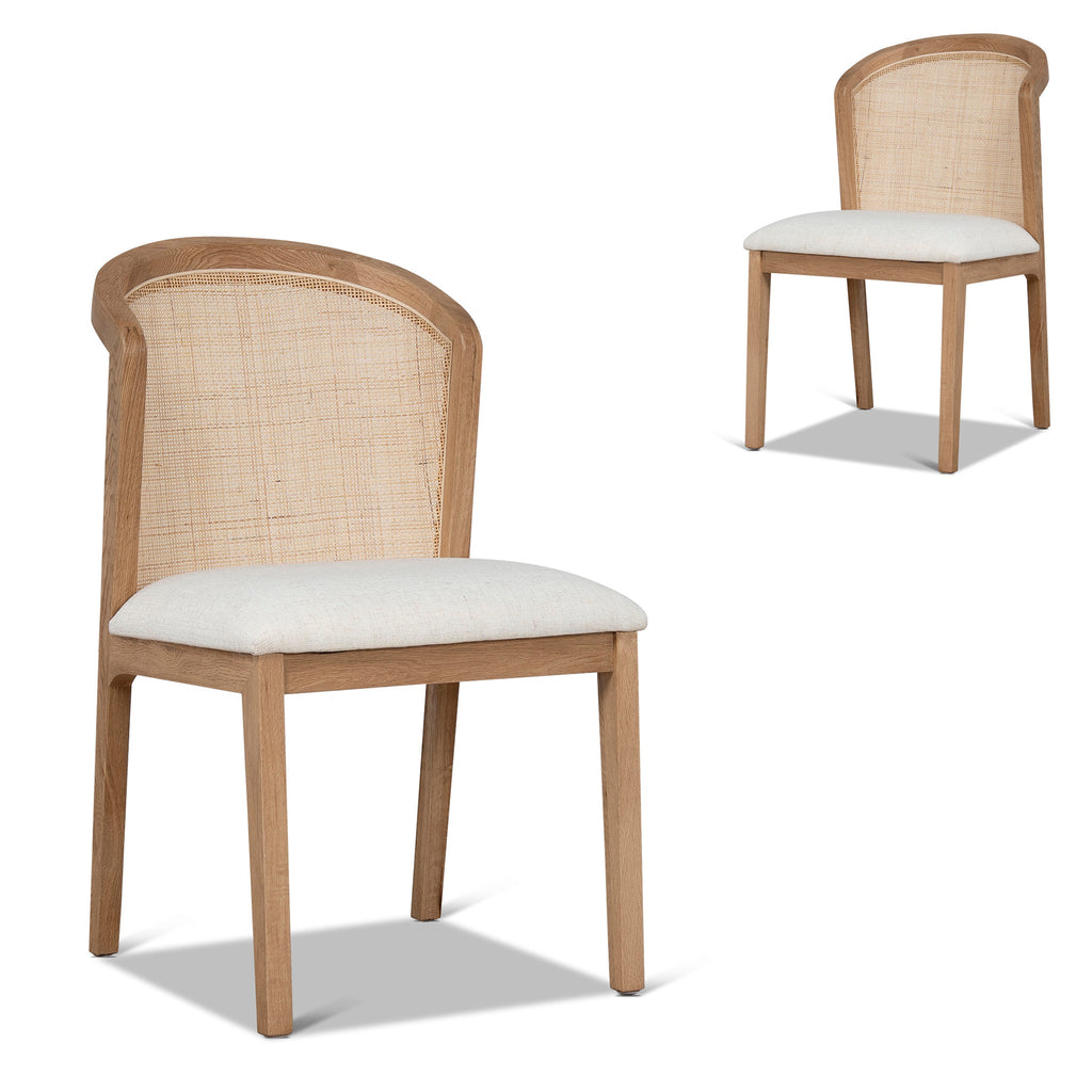 Fabric Verona Dining Chair - Dawn Beige (Set of 2)