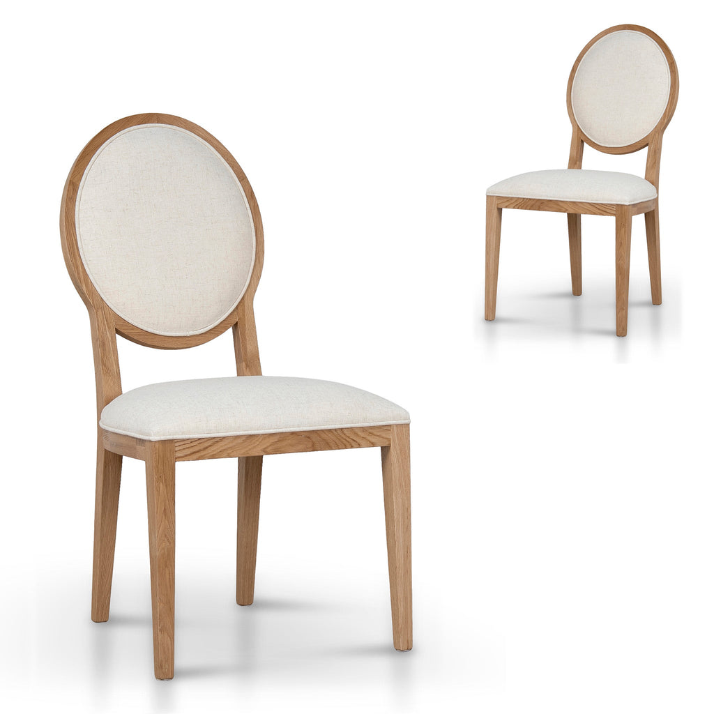 Natural Verona Dining Chair - Dawn Beige (Set of 2)