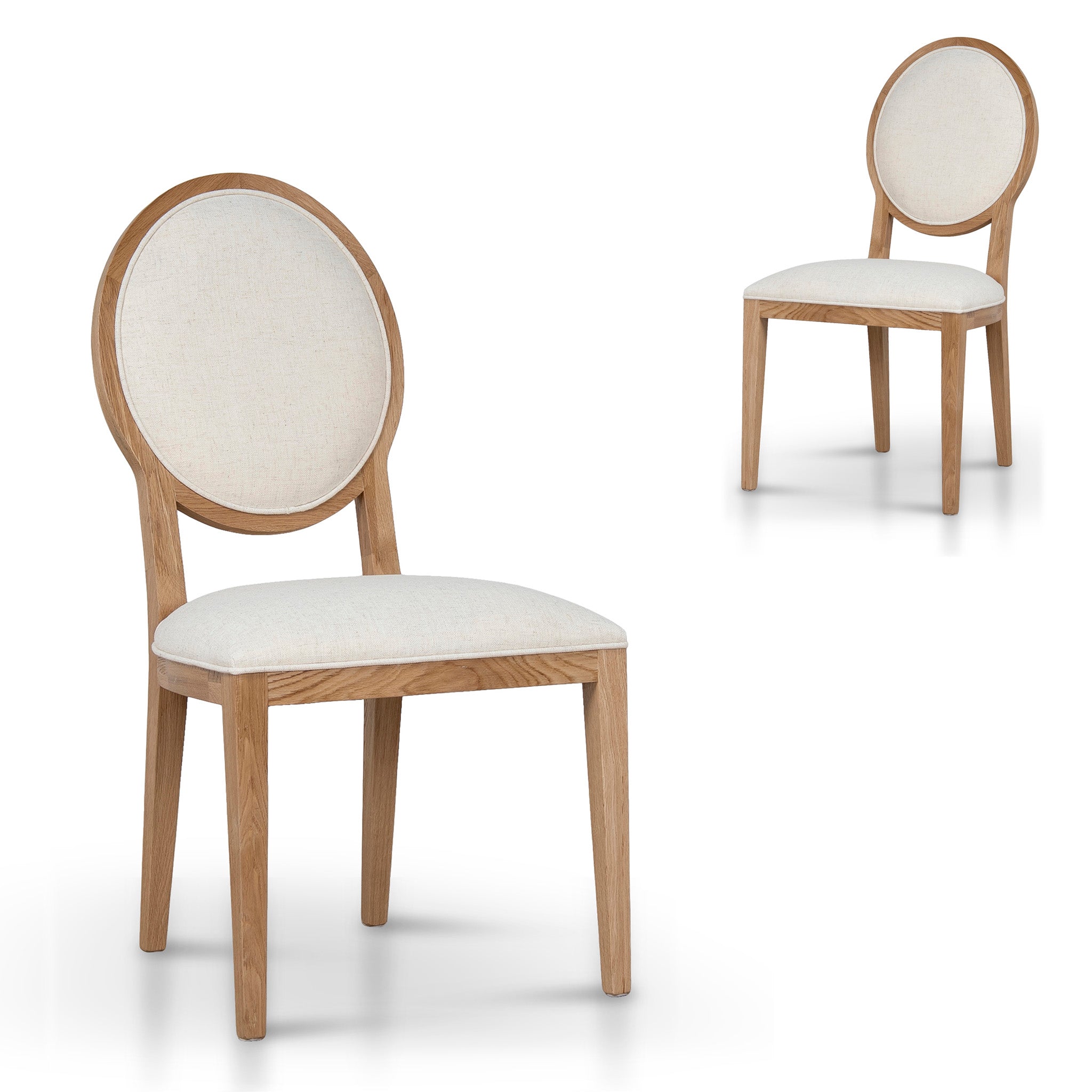 Natural Verona Dining Chair - Dawn Beige (Set of 2)