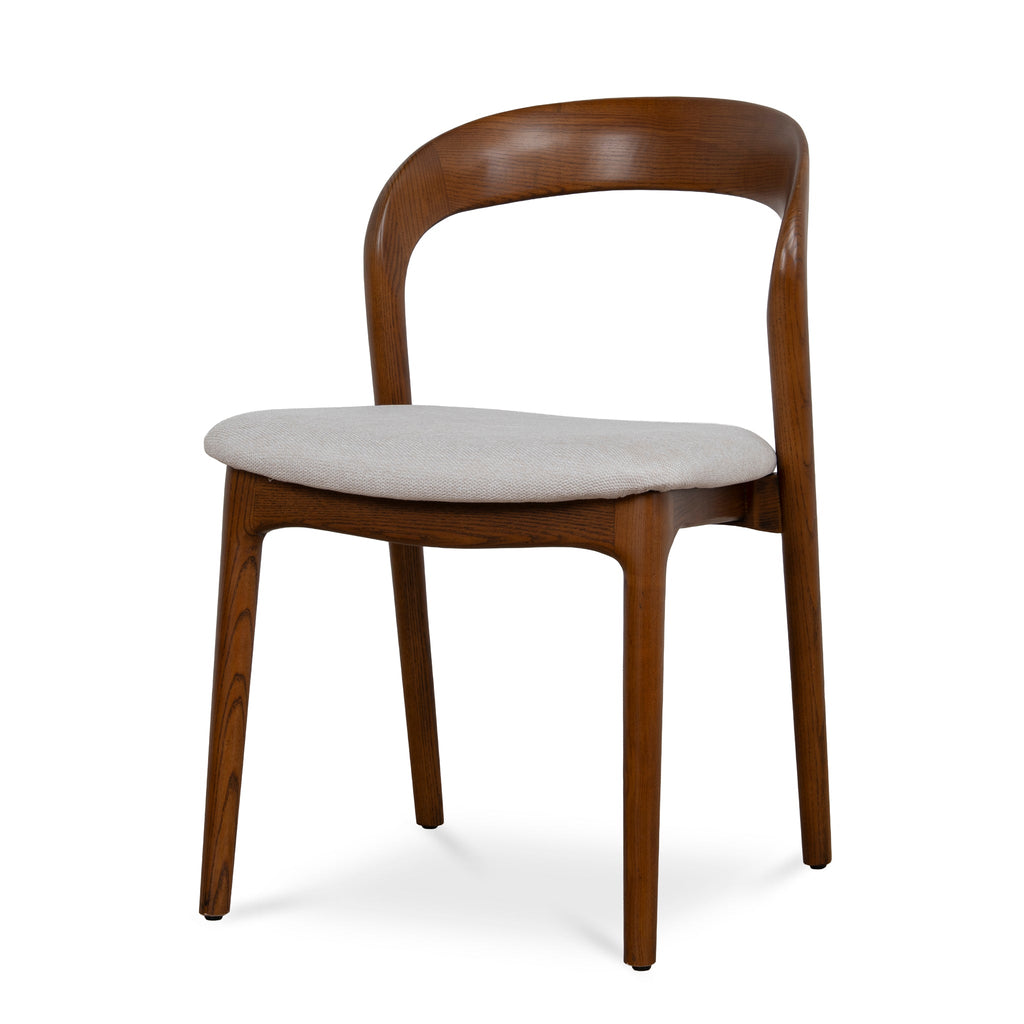 Walnut Verona Dining Chair - Naxos Beige (Set of 2)