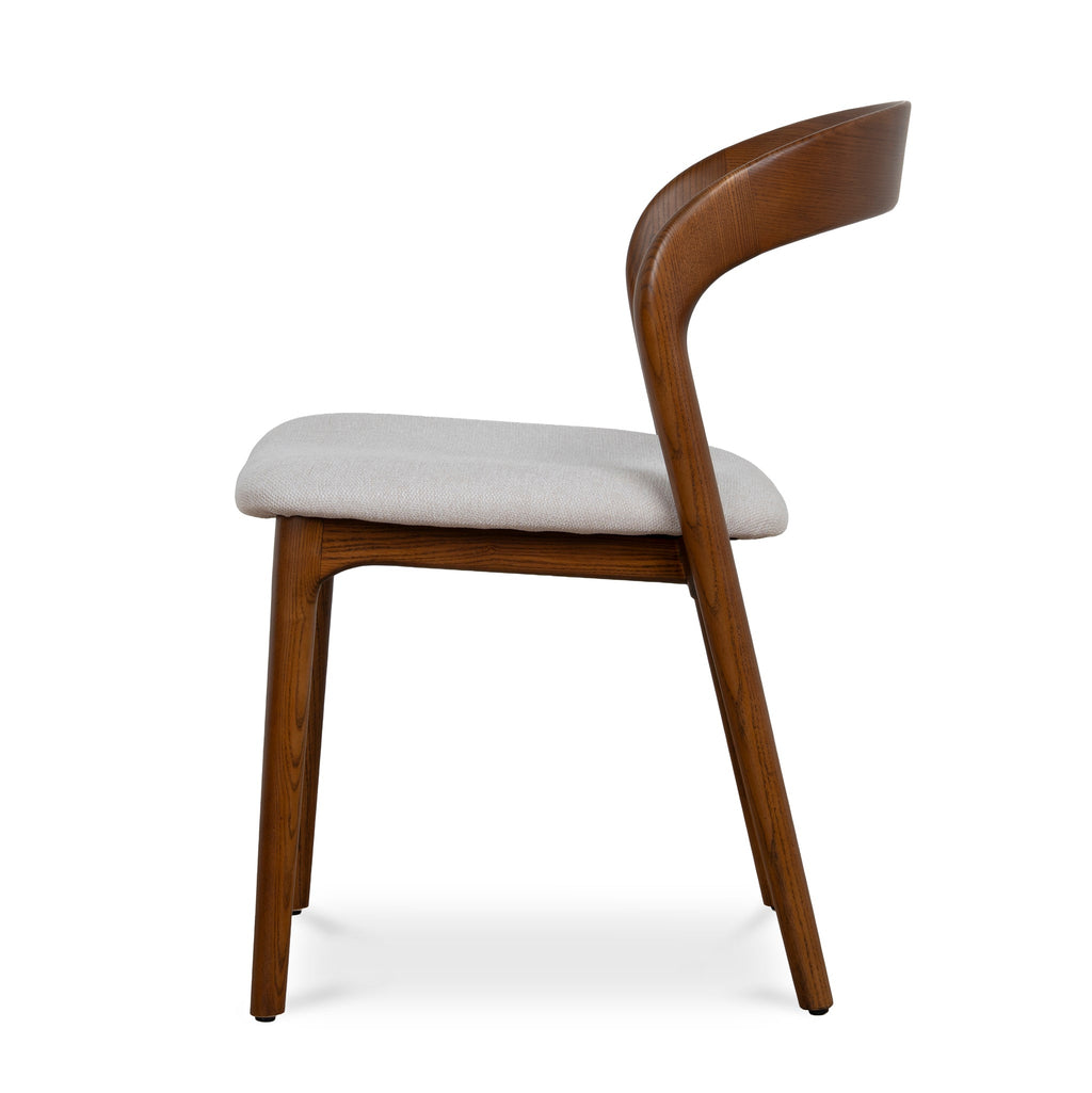 Walnut Verona Dining Chair - Naxos Beige (Set of 2)