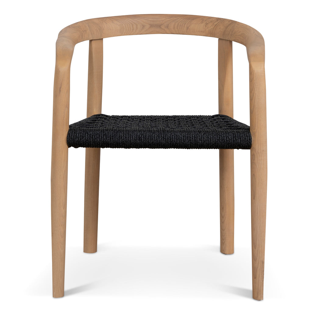 Natural Verona Dining Chair - Naxos Charcoal Rope (Set of 2)