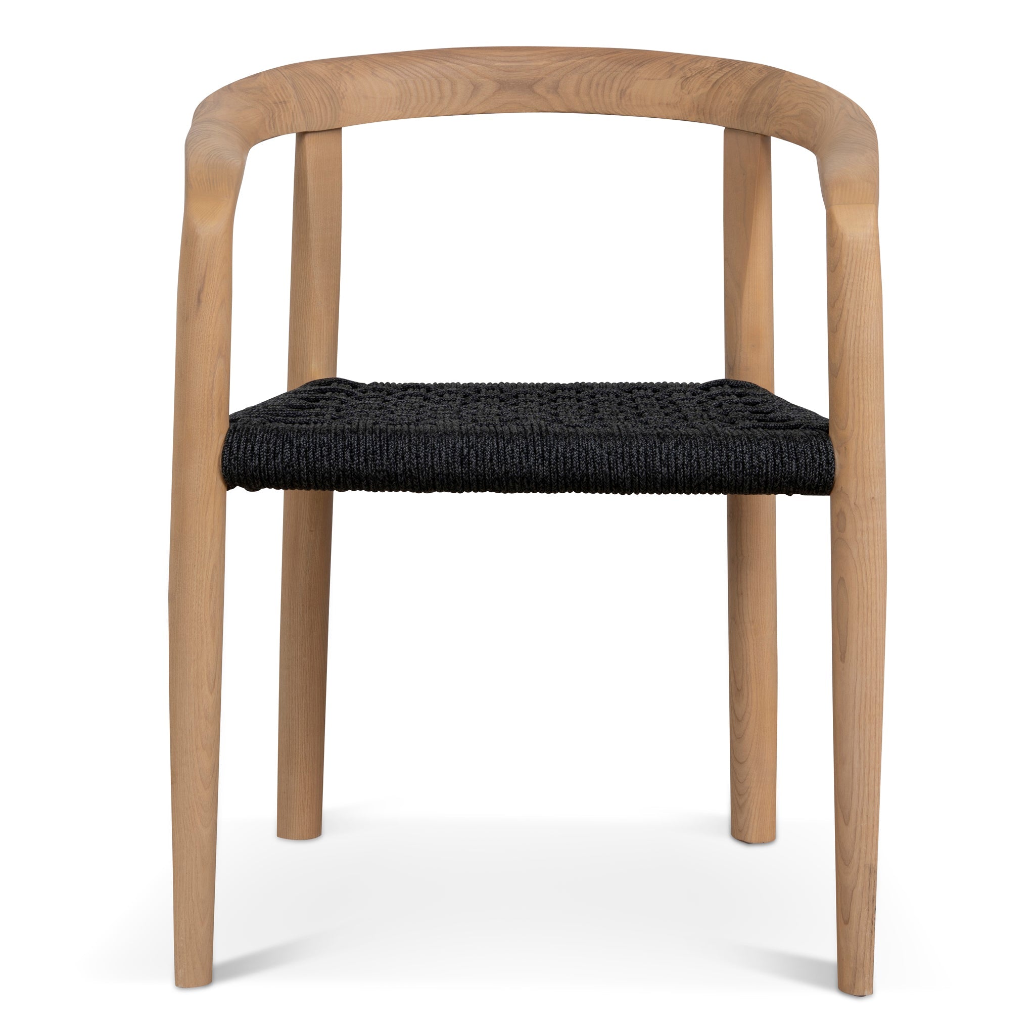 Natural Verona Dining Chair - Naxos Charcoal Rope (Set of 2)