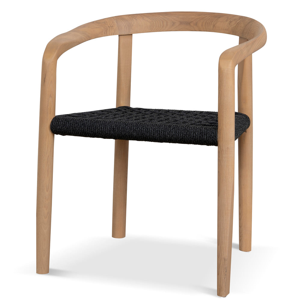 Natural Verona Dining Chair - Naxos Charcoal Rope (Set of 2)