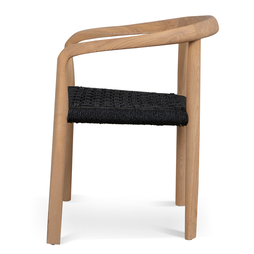 Natural Verona Dining Chair - Naxos Charcoal Rope (Set of 2)
