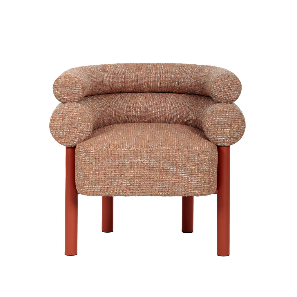 Sandy Red Armchair - Russet Brown