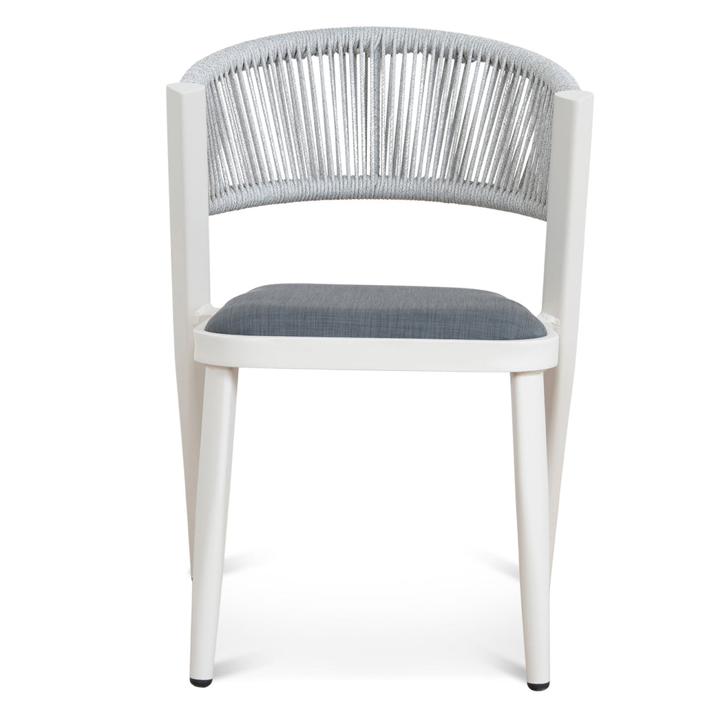 Sand White Outdoor Verona Dining Chair - Grey (Set of 2)
