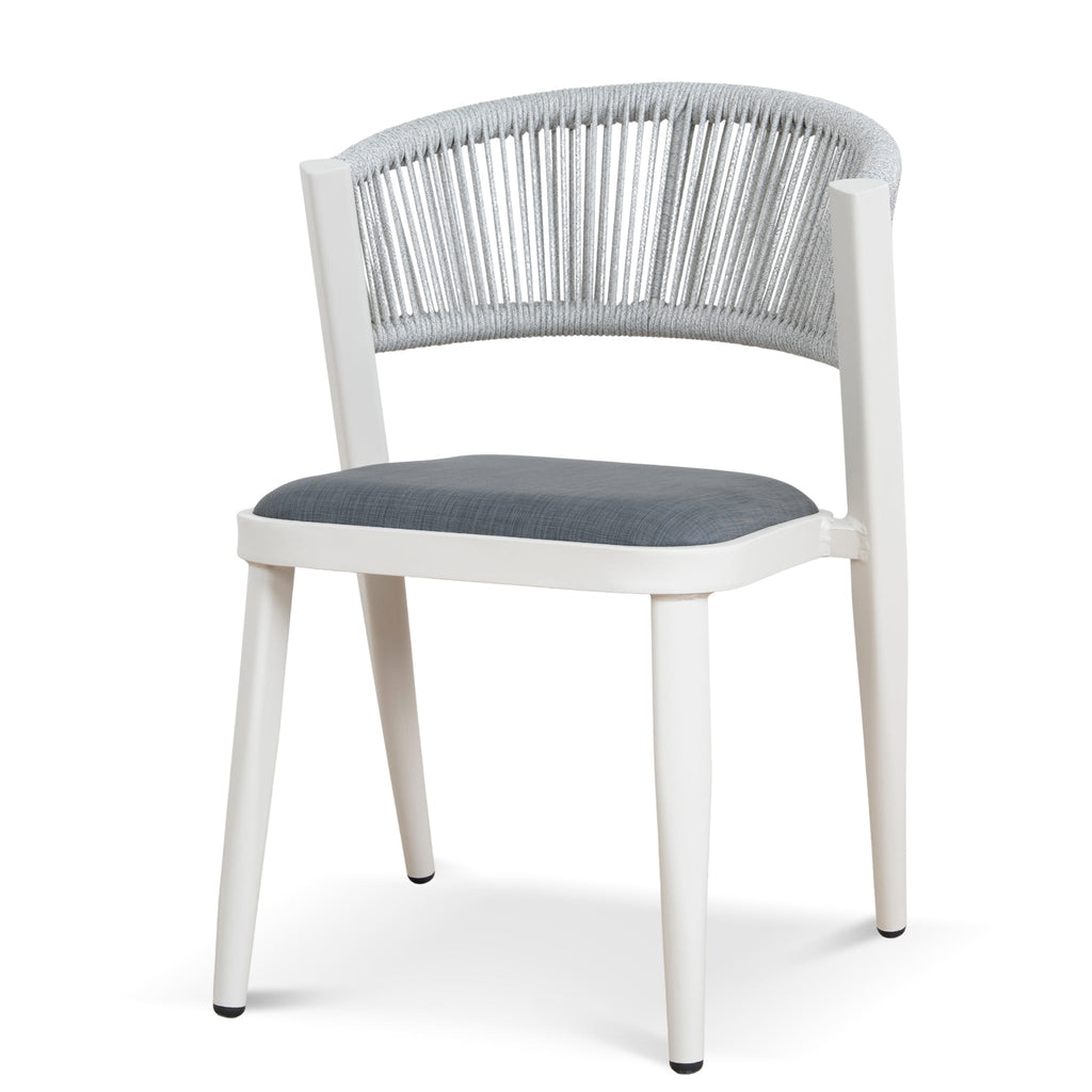 Sand White Outdoor Verona Dining Chair - Grey (Set of 2)