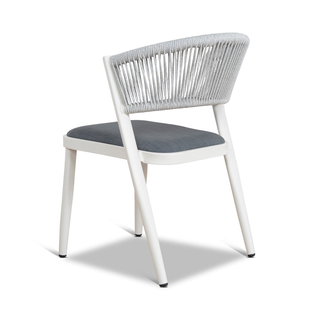 Sand White Outdoor Verona Dining Chair - Grey (Set of 2)