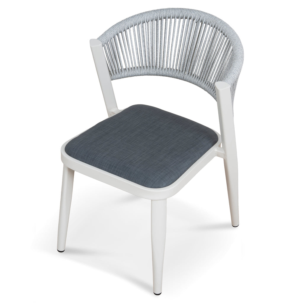 Sand White Outdoor Verona Dining Chair - Grey (Set of 2)