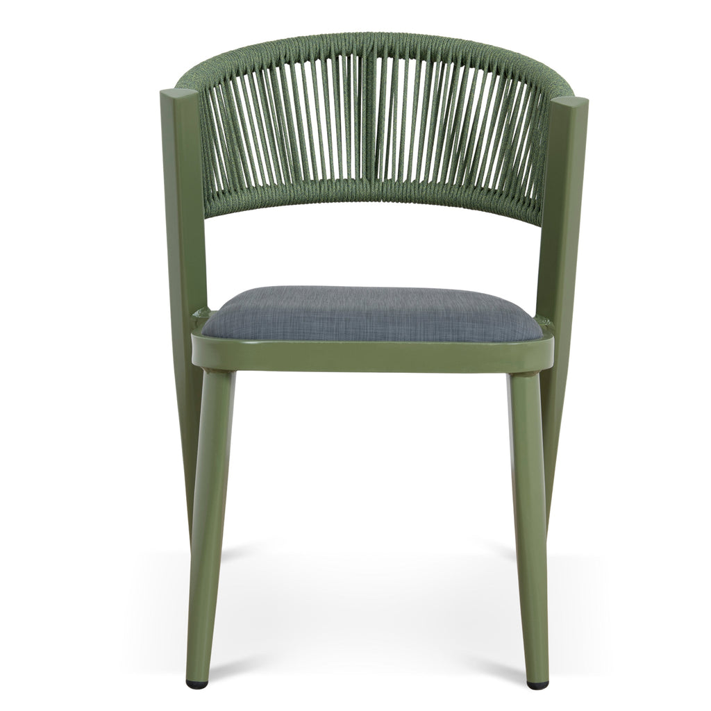Army Green Outdoor Verona Dining Chair - Grey (Set of 2)