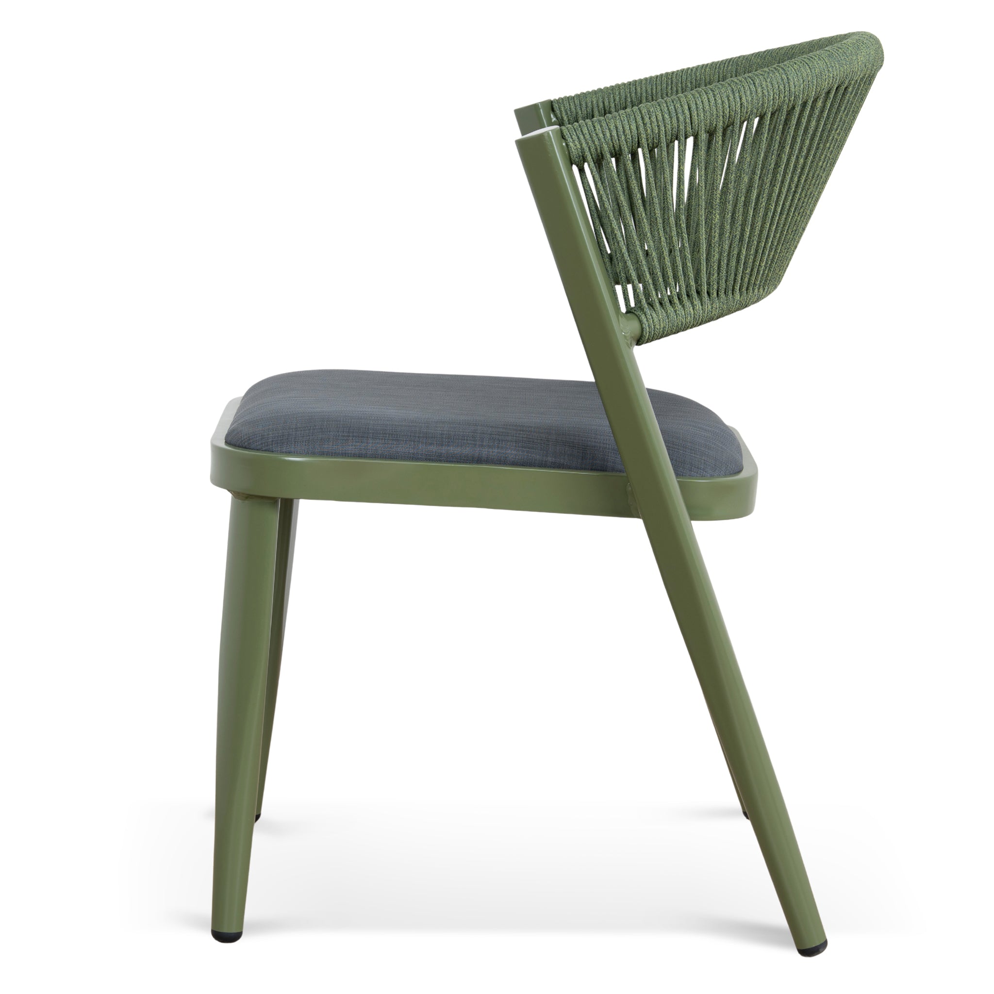 Army Green Outdoor Verona Dining Chair - Grey (Set of 2)