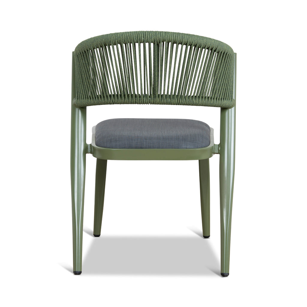 Army Green Outdoor Verona Dining Chair - Grey (Set of 2)