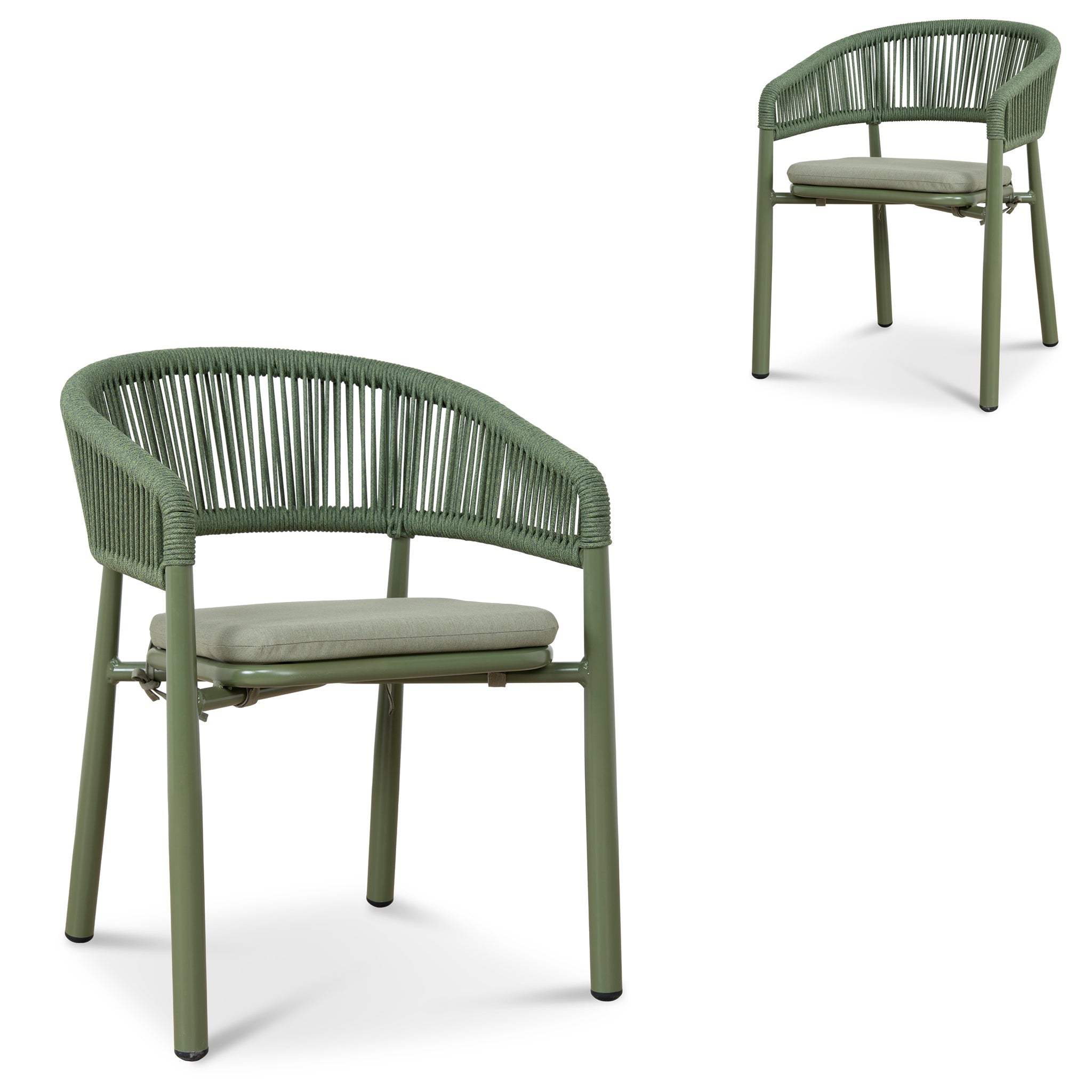 Outdoor Verona Dining Chair - Army Green (Set of 2)