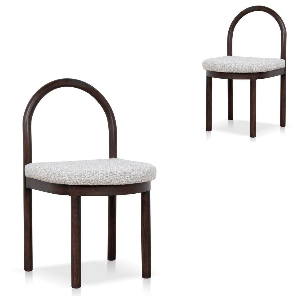 Brown Verona Dining Chair - Clay Grey (Set of 2)