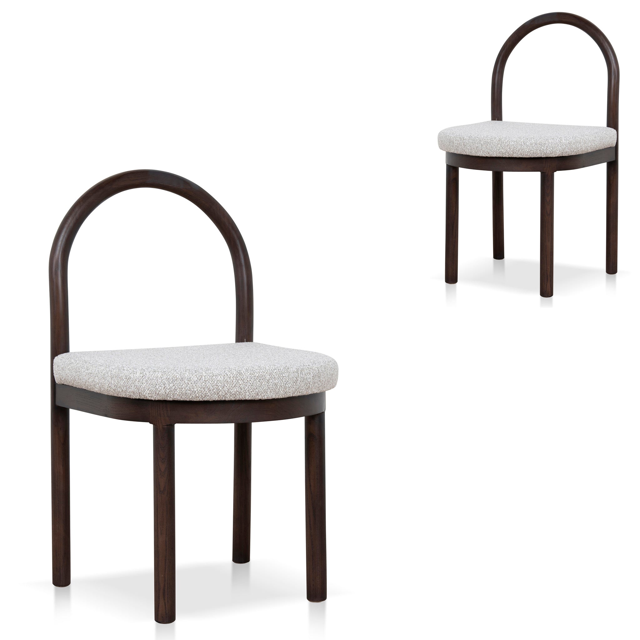 Brown Verona Dining Chair - Clay Grey (Set of 2)