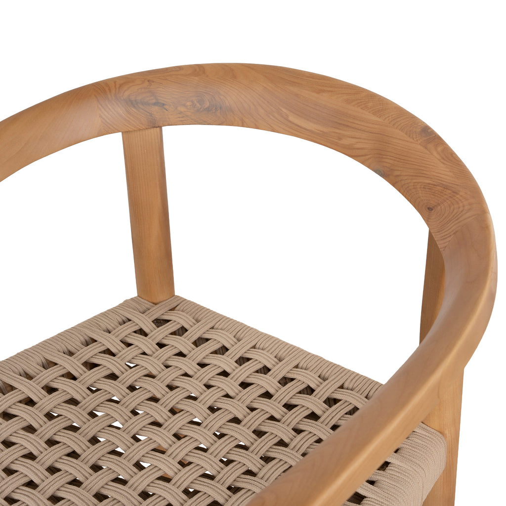 Natural Verona Dining Chair - Naxos Latte Rope (Set of 2)