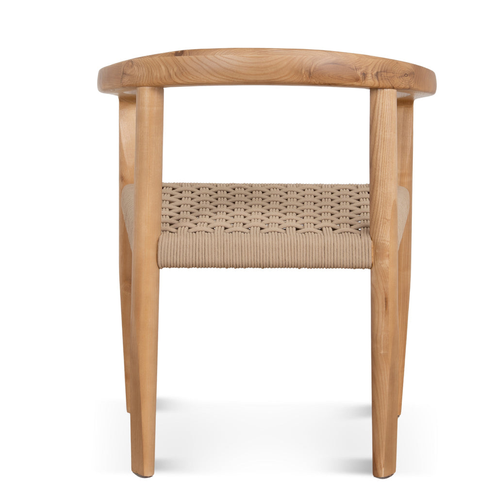 Natural Verona Dining Chair - Naxos Latte Rope (Set of 2)