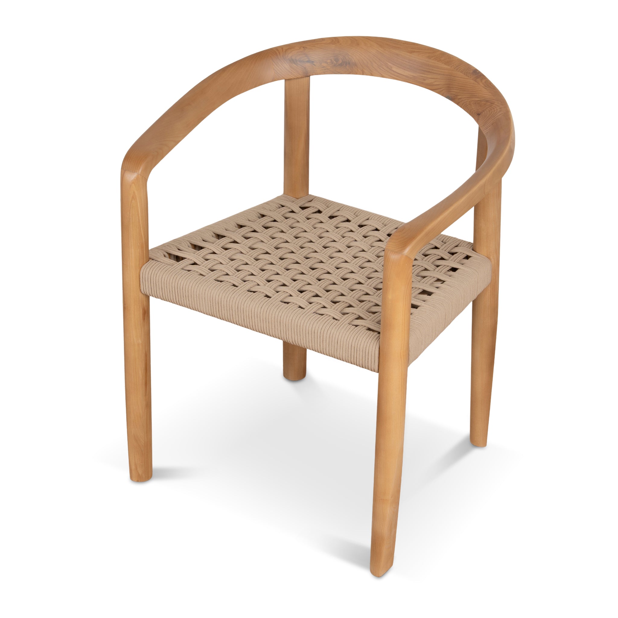 Natural Verona Dining Chair - Naxos Latte Rope (Set of 2)