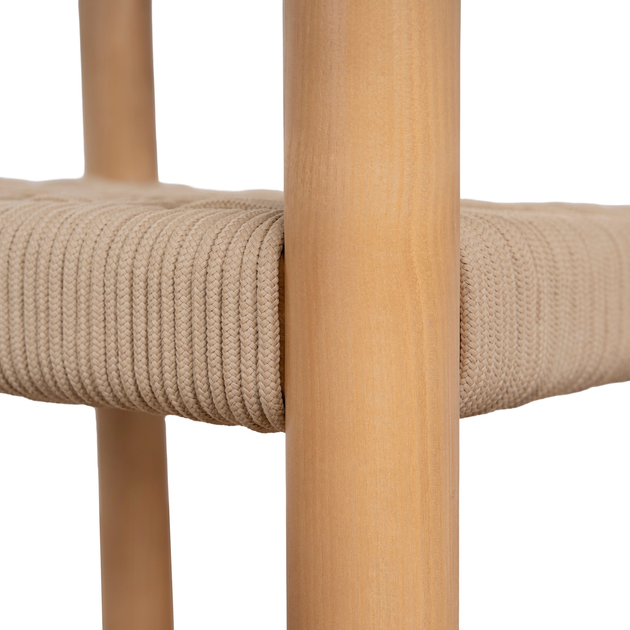 Natural Verona Dining Chair - Naxos Latte Rope (Set of 2)
