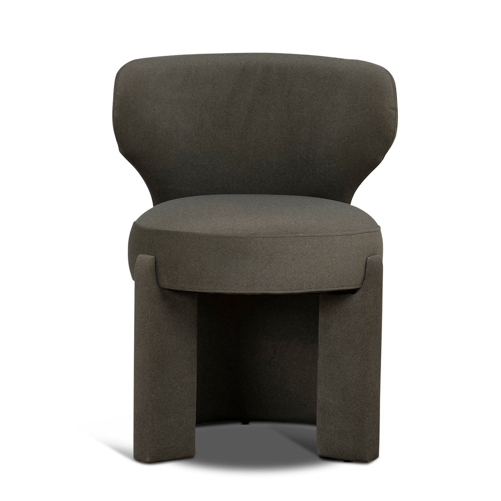Fabric Verona Dining Chair - Dark Moss Green