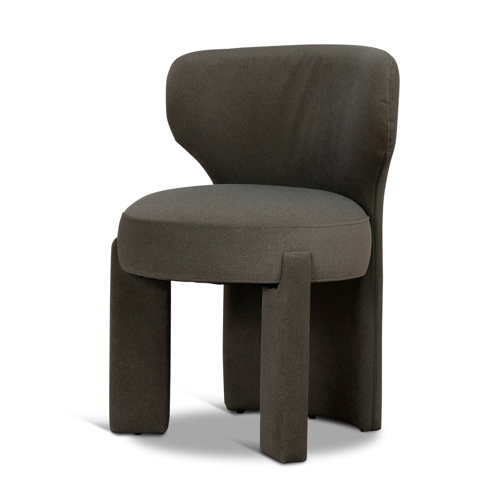 Fabric Verona Dining Chair - Dark Moss Green