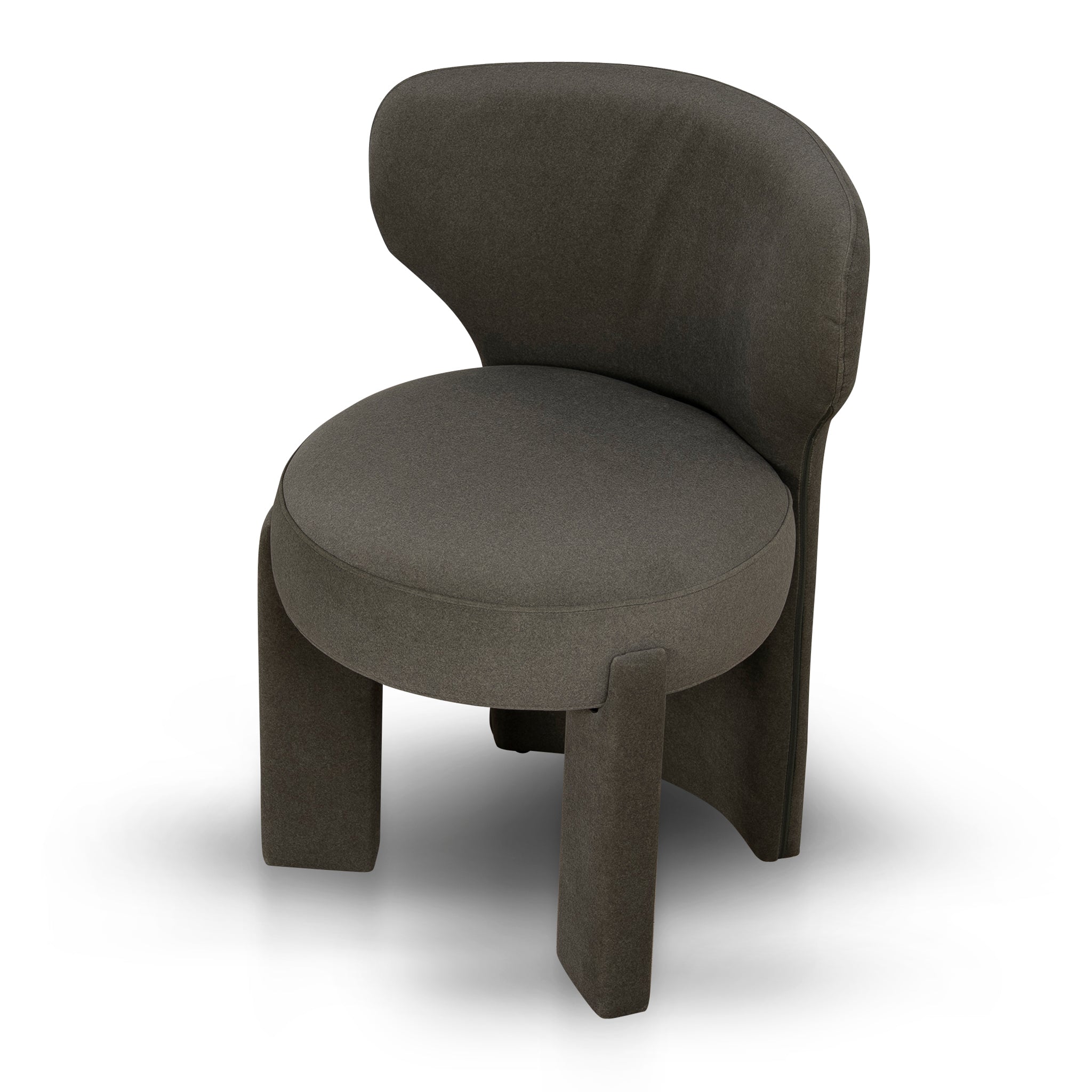 Fabric Verona Dining Chair - Dark Moss Green