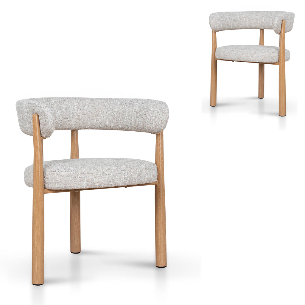 Natural Verona Dining Chair - Kalunfu Beige (Set of 2)
