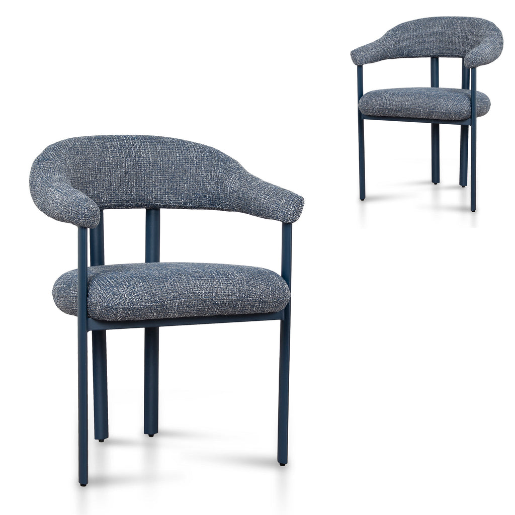 Blue Sand Verona Dining Chair - Prussian Blue (Set of 2)