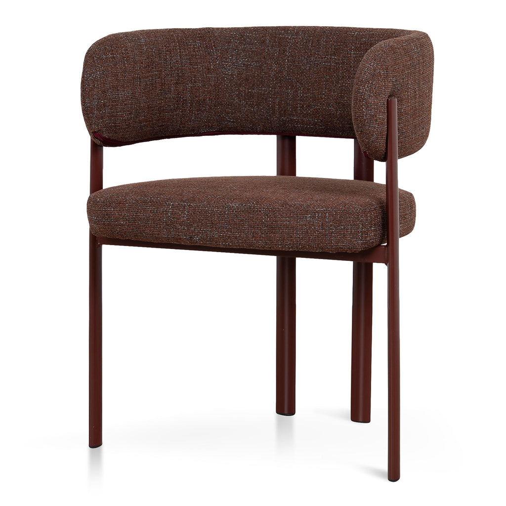 Dark Red Verona Dining Chair - Moss Brown (Set of 2)