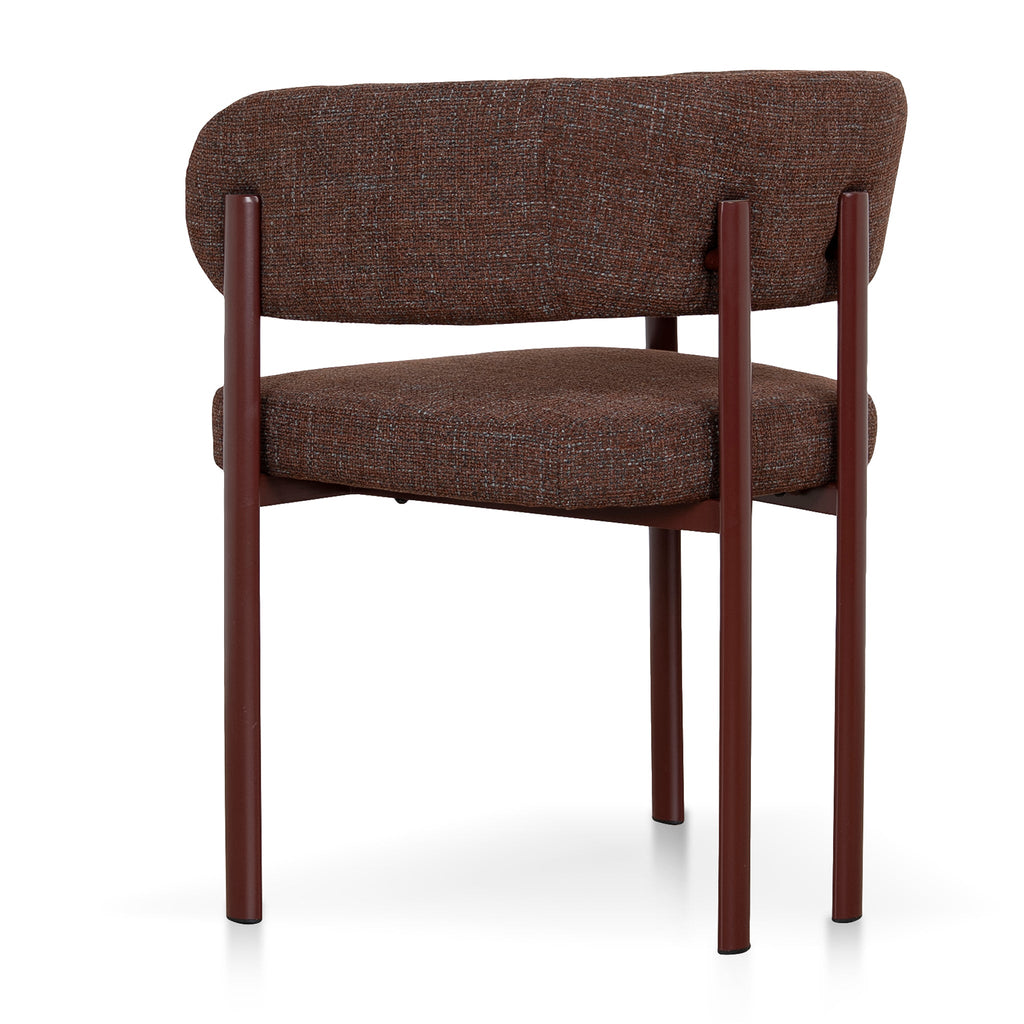 Dark Red Verona Dining Chair - Moss Brown (Set of 2)