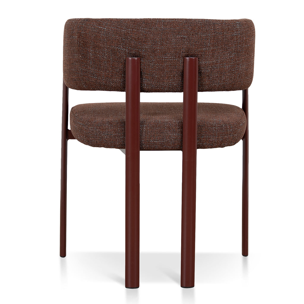 Dark Red Verona Dining Chair - Moss Brown (Set of 2)