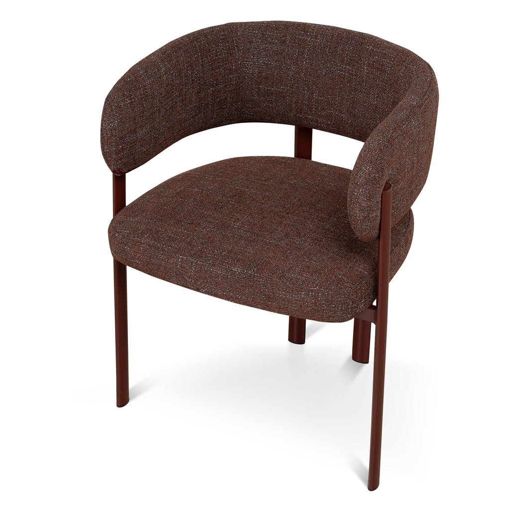 Dark Red Verona Dining Chair - Moss Brown (Set of 2)