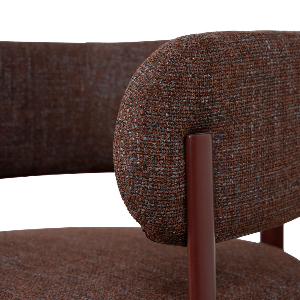 Dark Red Verona Dining Chair - Moss Brown (Set of 2)