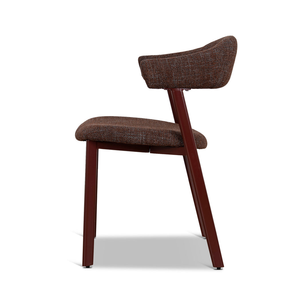 Red Verona Dining Chair - Moss Brown (Set of 2)