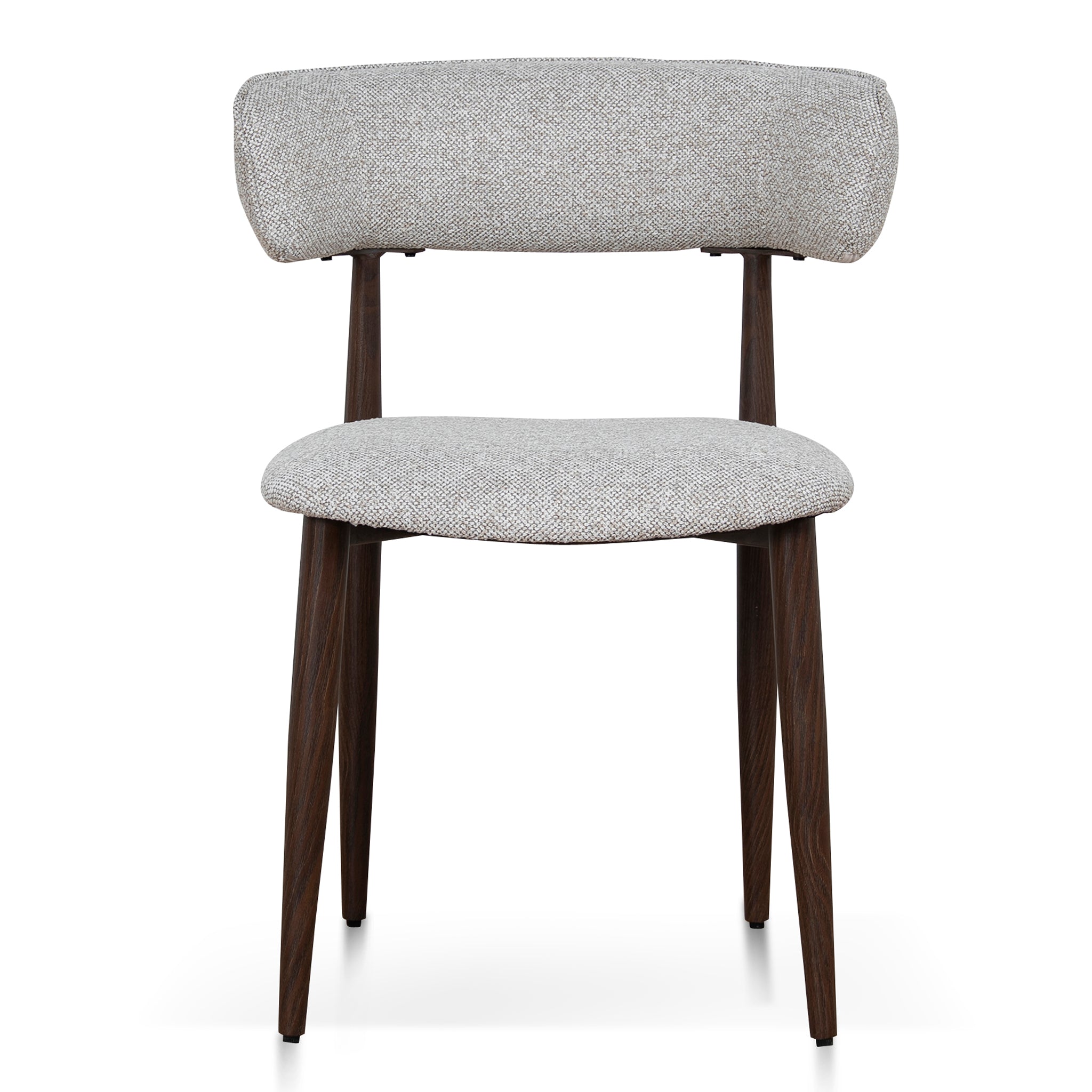 Walnut Verona Dining Chair - Clay Beige (Set of 2)