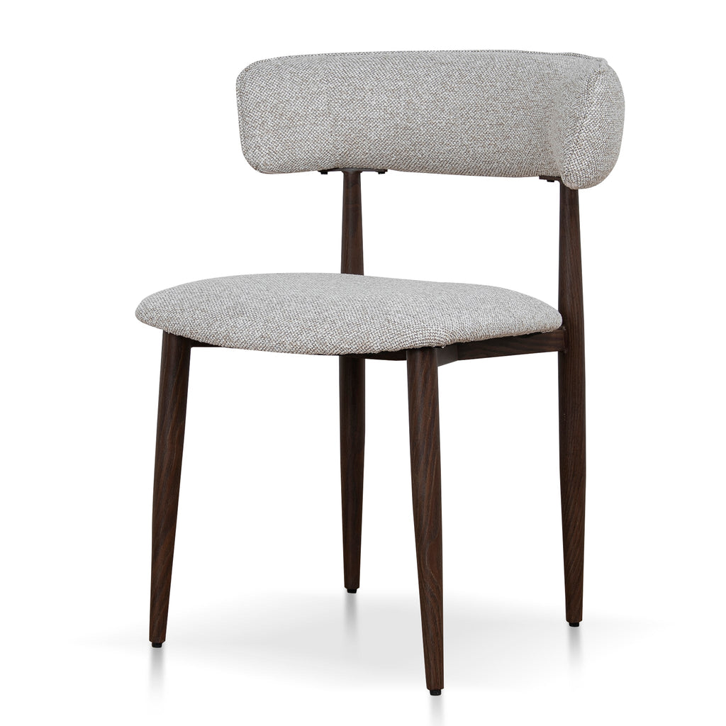 Walnut Verona Dining Chair - Clay Beige (Set of 2)